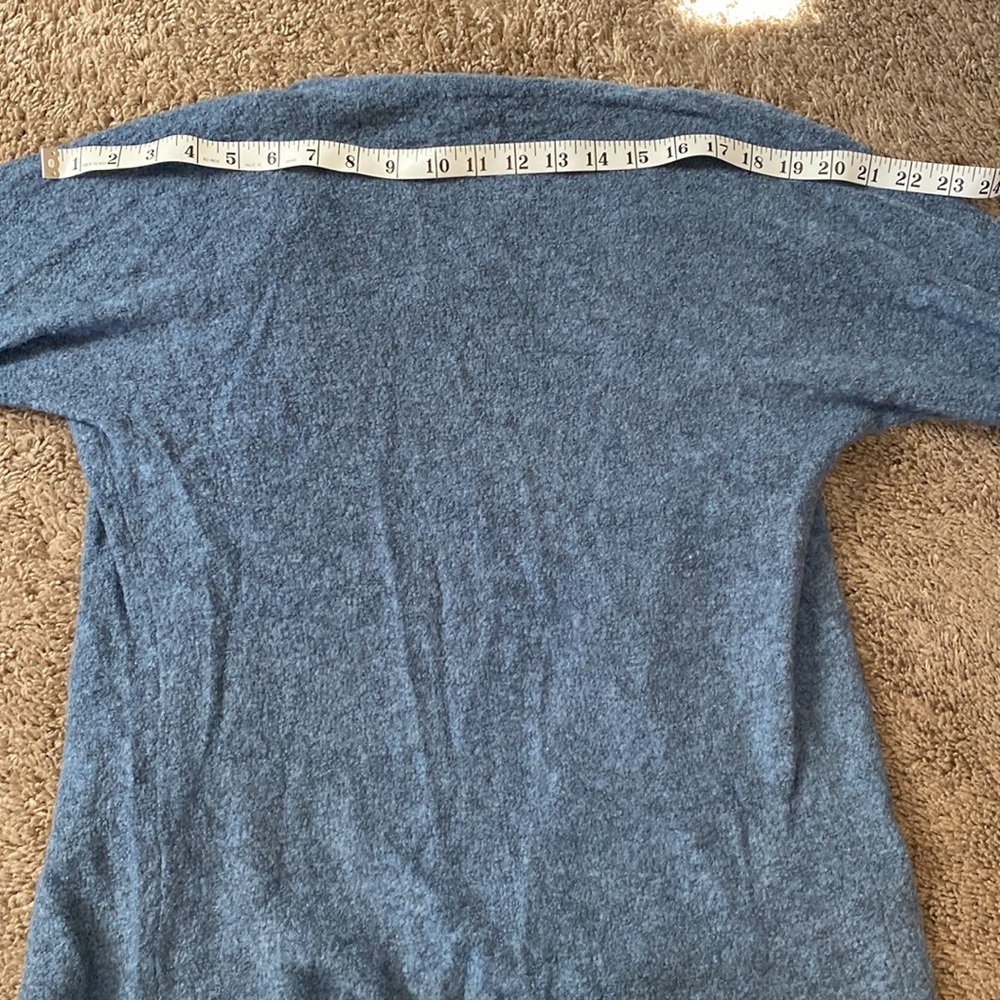 MaxMara Italy Light Blue Open Front Wool Cardigan Sweater - Picture 8 of 8